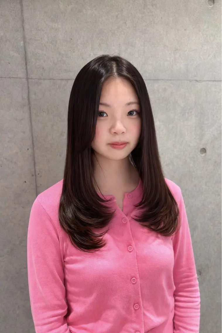 ロング カット 南 菜花のヘアスタイル