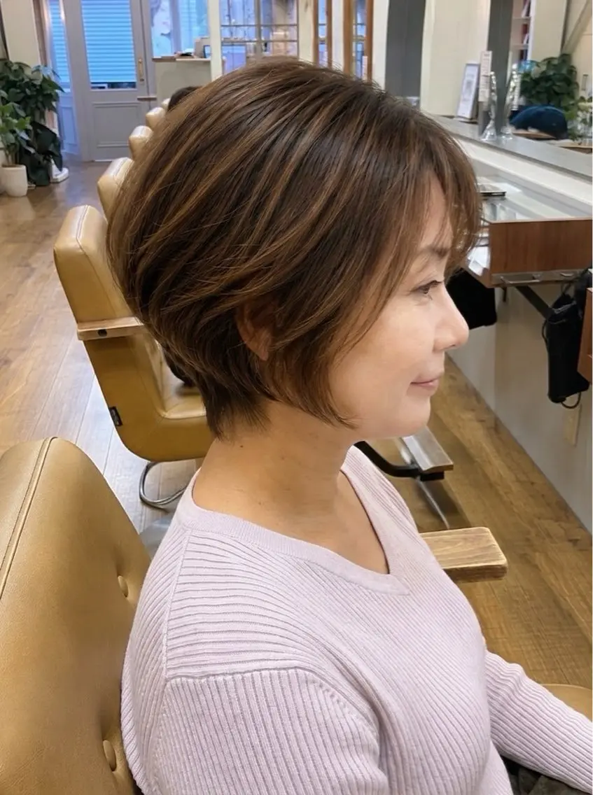 ショート matsushita saoriのヘアスタイル