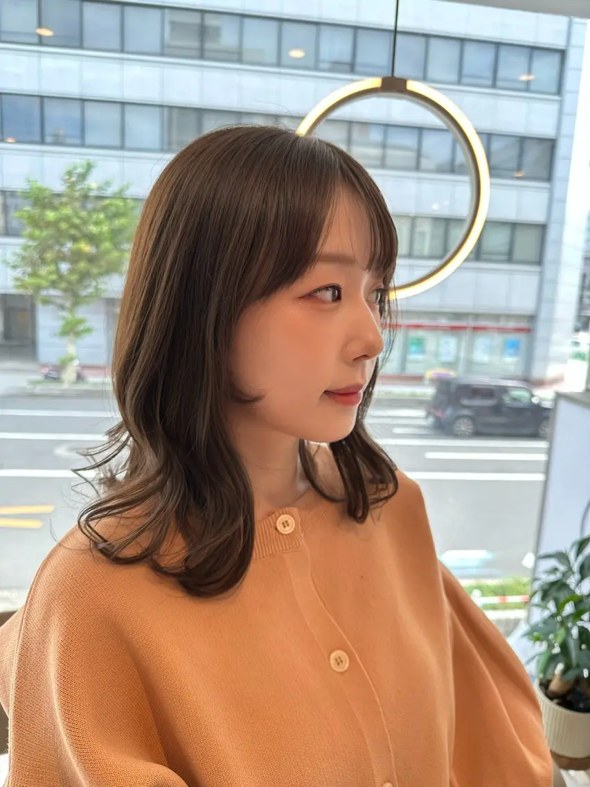 ミディアム カット ヘアカラー miyu ♡のヘアスタイル