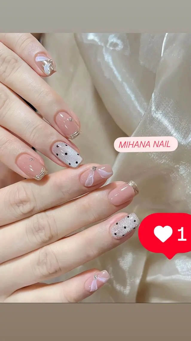 ネイル 長さ出し フレンチネイル グラデーション 卒業式 マグネットネイル MIHANA NAILのネイルデザイン