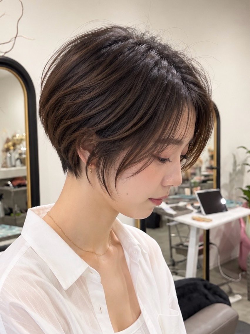 ショート ショートヘア カット ヘアカラー short hair design.八木店のヘアスタイル