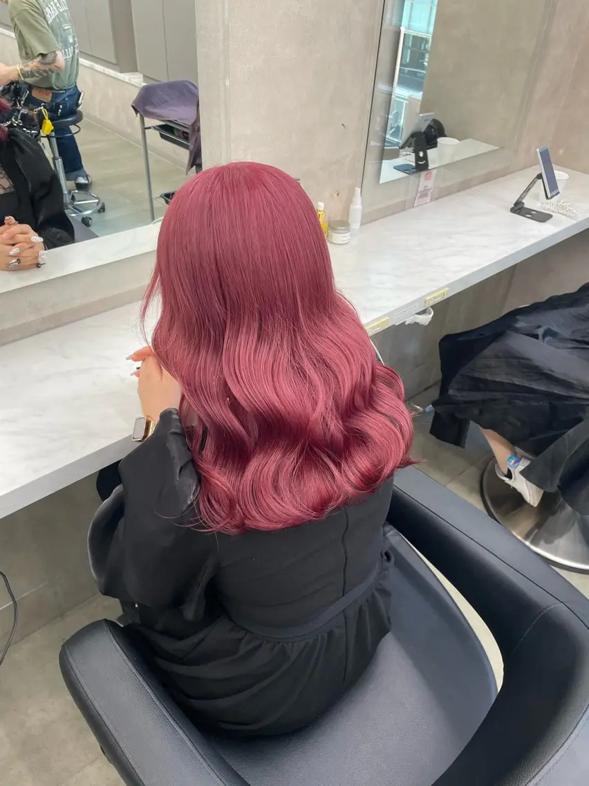 ロング カラー ヘアアレンジ ヘアカラー トリートメント ヘアセット 💗横浜美容室 💗HARUNAのヘアスタイル