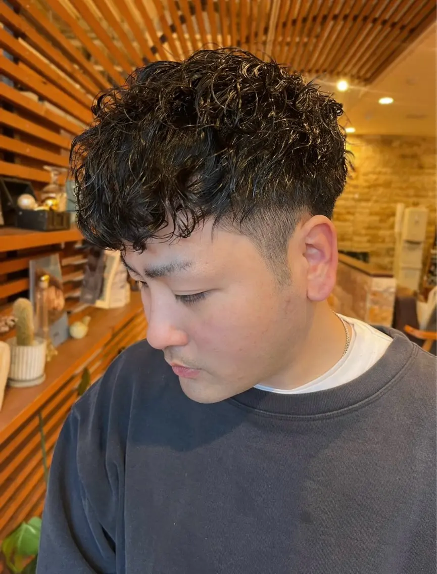 パーマ カット パーマ YUI🍊 ボブ/レイヤーカットのヘアスタイル