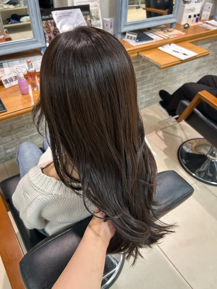 【28.29日限定✨】カット+透明感カラー+髪質改善トリートメント🫧の写真