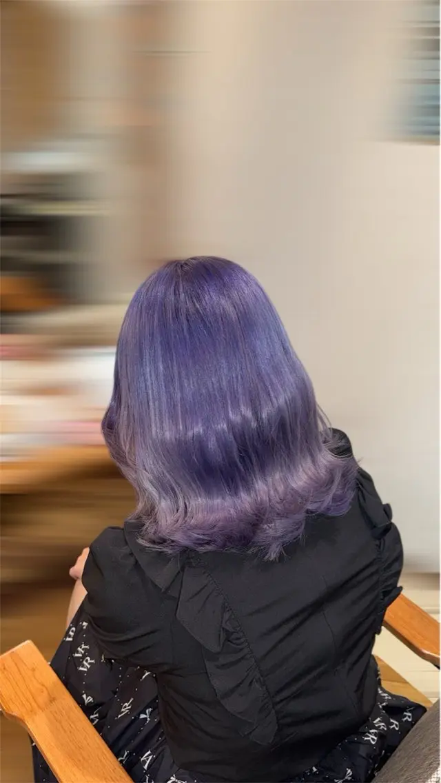 ミディアム カラー カット ヘアカラー トリートメント 🌓ウルフ/ショート /ハイトーン/大夢のヘアスタイル