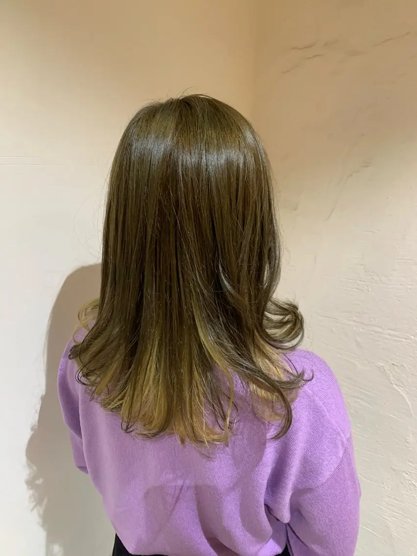 セミロング ヘアカラー トリートメント カラー400種類以上 ♪宮崎 健AmanSのヘアスタイル