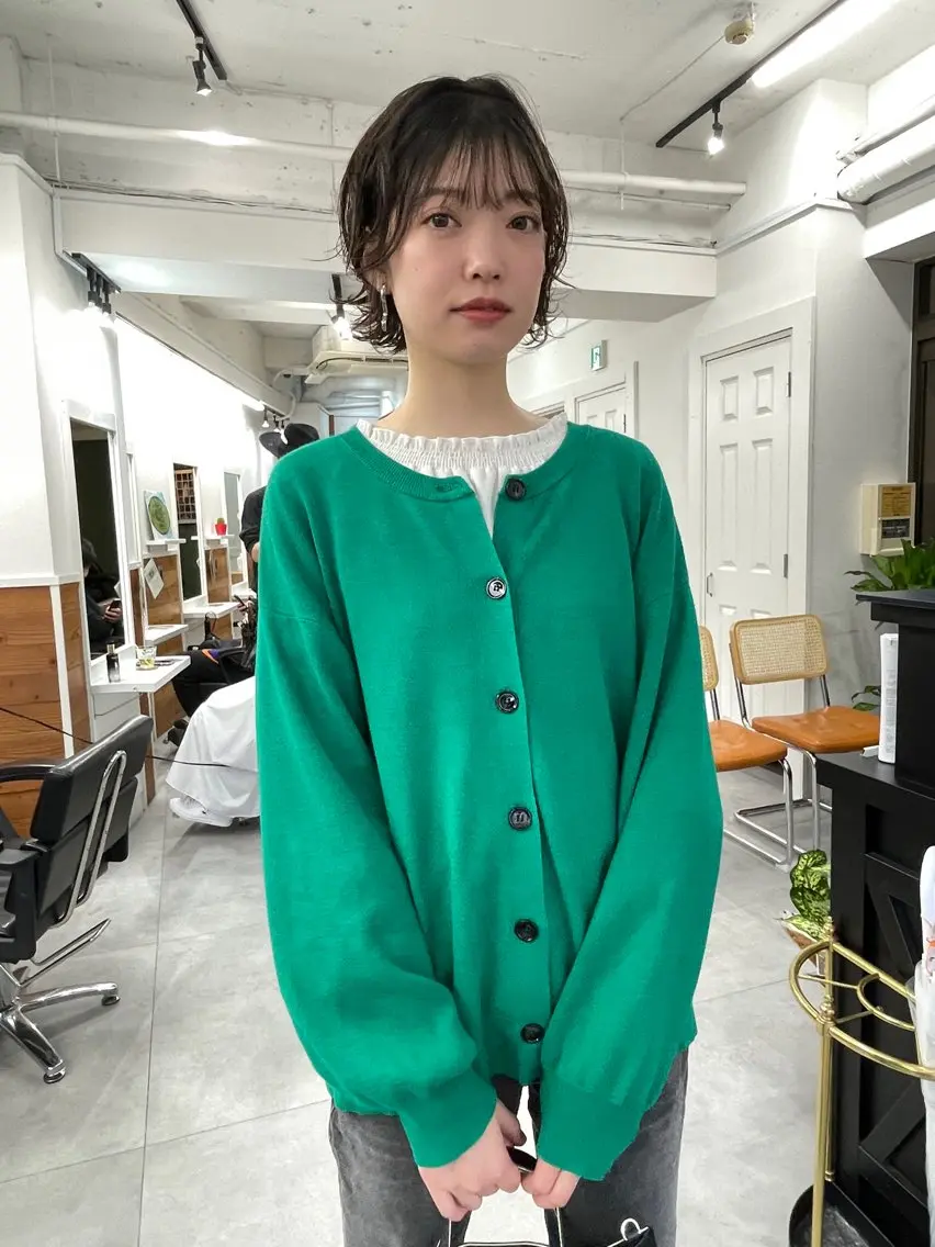 ショート カラー パーマ レイヤー/似合わせ TAKUYAのヘアスタイル