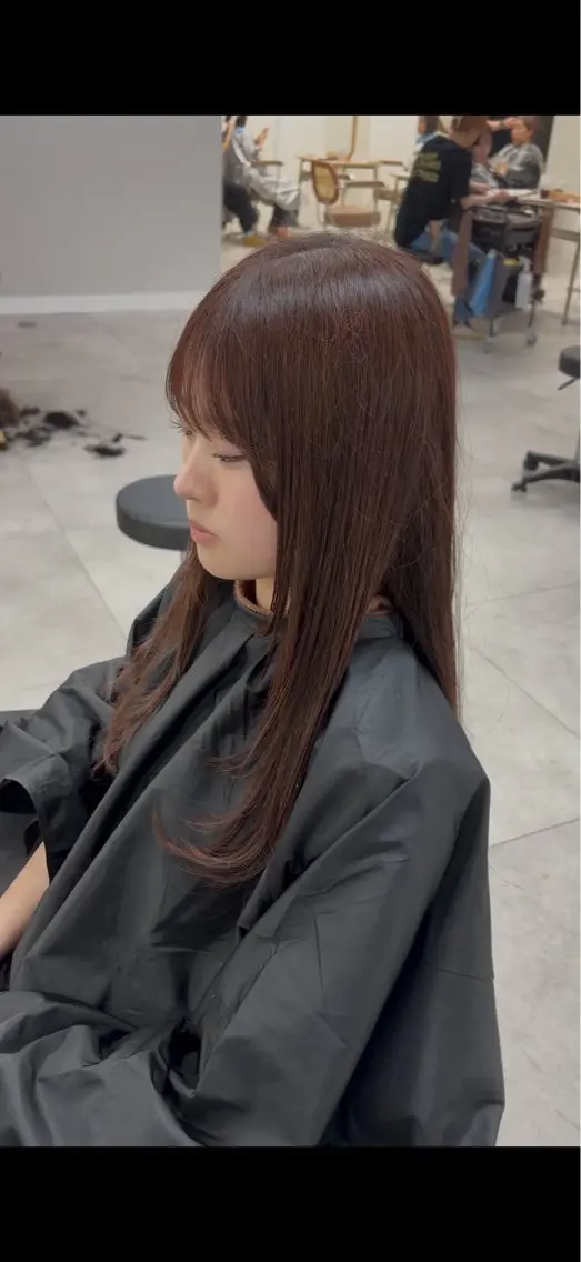 ロング カラー カット ヘアカラー トリートメント 野中 陸斗のヘアスタイル
