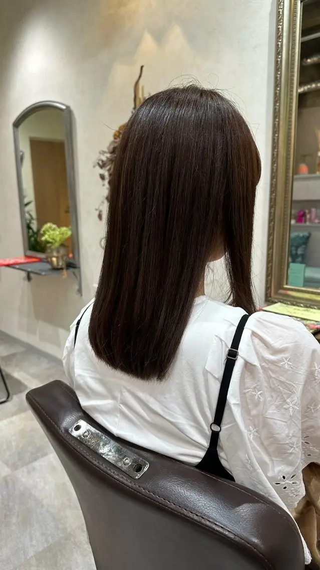 セミロング トリートメント ヘアカラー トリートメント REGO Hair &eye salonのヘアスタイル