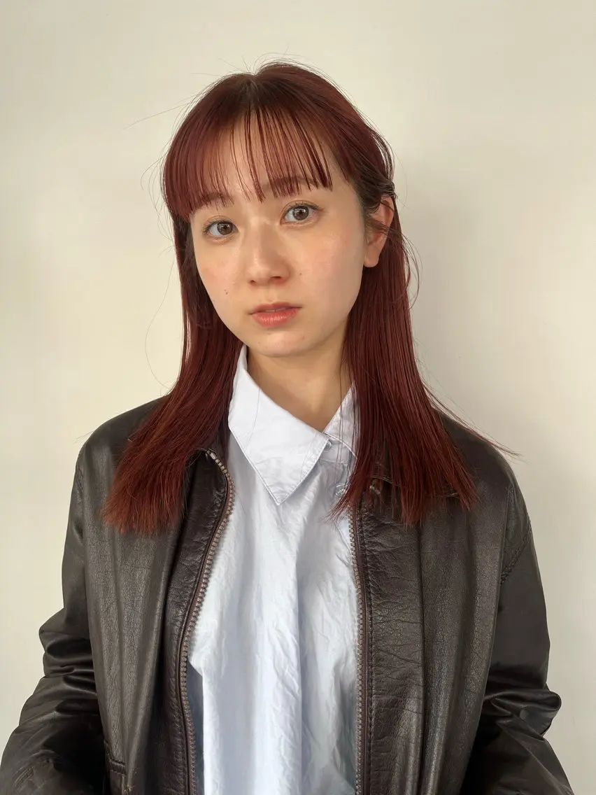 【🍃ブリーチなし🍃】ダブルカラー+似合わせカット+内部補修トリートメント✨の写真