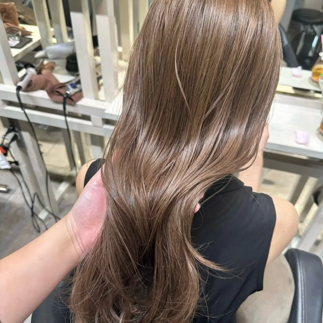 ロング カラー ヘアカラー トリートメント 🎀愛されモテ カラー🎀/moeのヘアスタイル