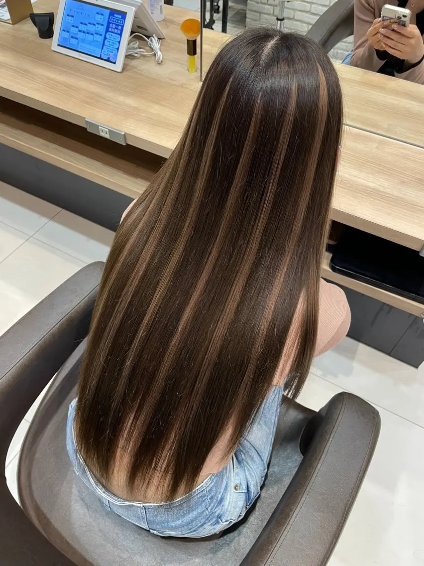 【韓国風ロング✨️】美髪が続く｜最高級×人毛ミックスエクステ付け放題🫧の写真