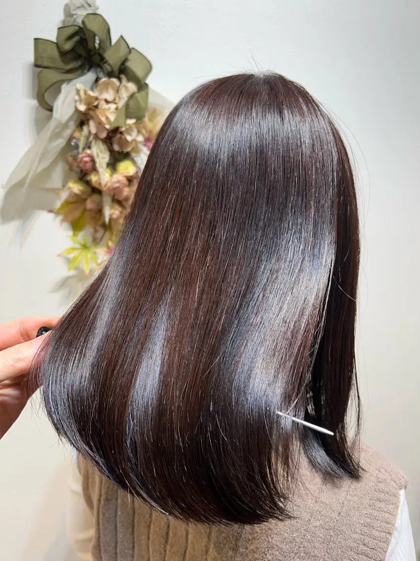 ミディアム カット 縮毛矯正 トリートメント 🌕酸性縮毛矯正 高野竜🌕のヘアスタイル