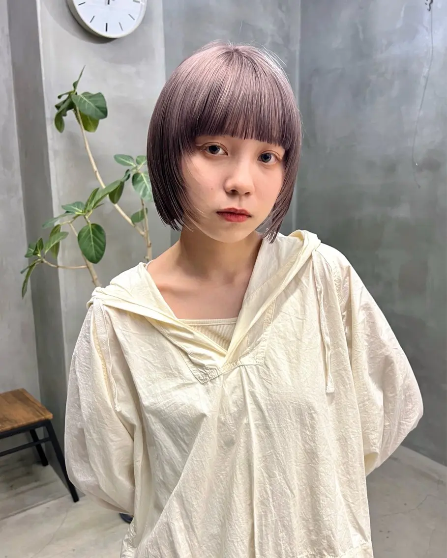 ショート カラー ボブ カット ヘアカラー トリートメント Kaito🐶 /デザイン/レイヤーのヘアスタイル