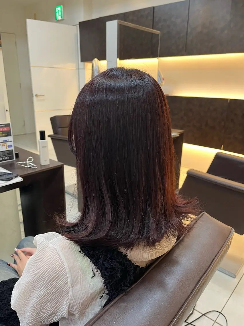 ミディアム 盛れるピンクカラー 🎀スパ みき🎀のヘアスタイル