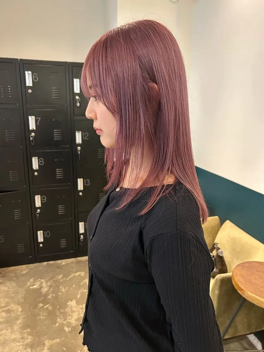 ミディアム カラー ピンクカラー カラーリスト菅野 竜矢🌈のヘアスタイル