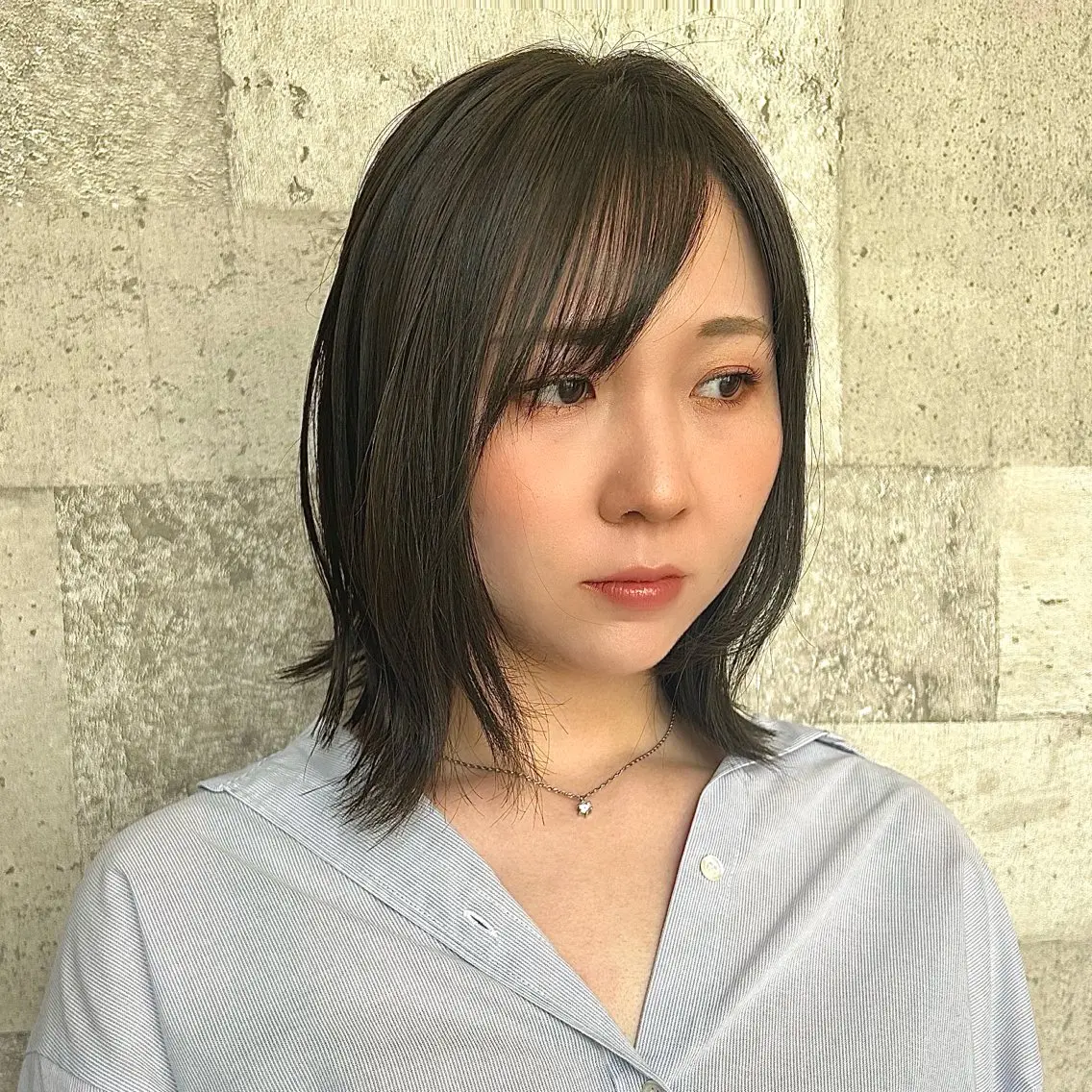 ミディアム カラー 🍒中川葵久美🍒 レイヤー/メンズのヘアスタイル