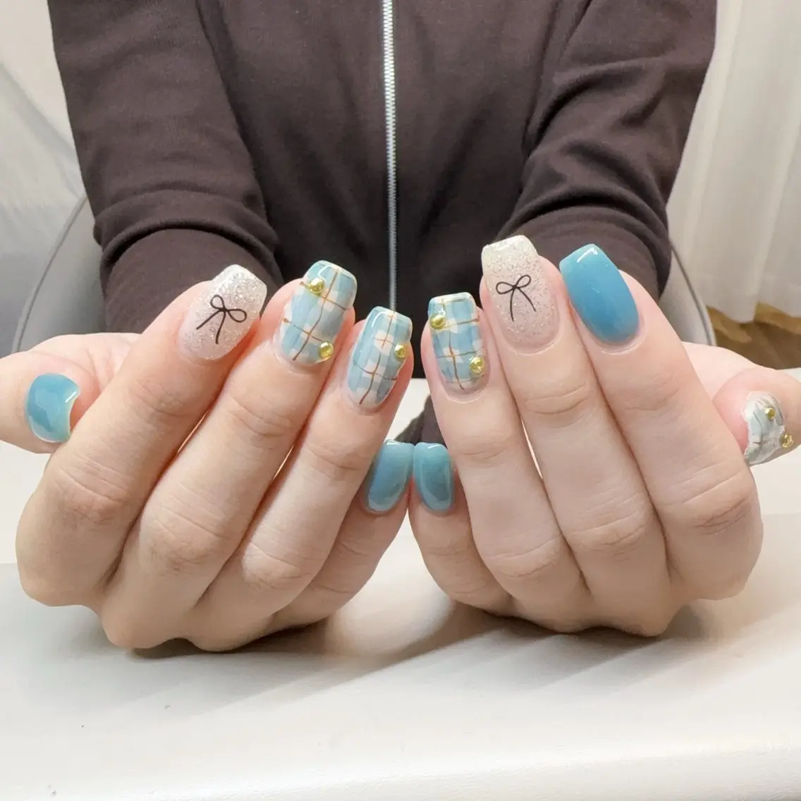 ネイル アニマル柄 べっ甲ネイル ブラウン ジェルネイル ハロウィン Rika  nail cocoのネイルデザイン