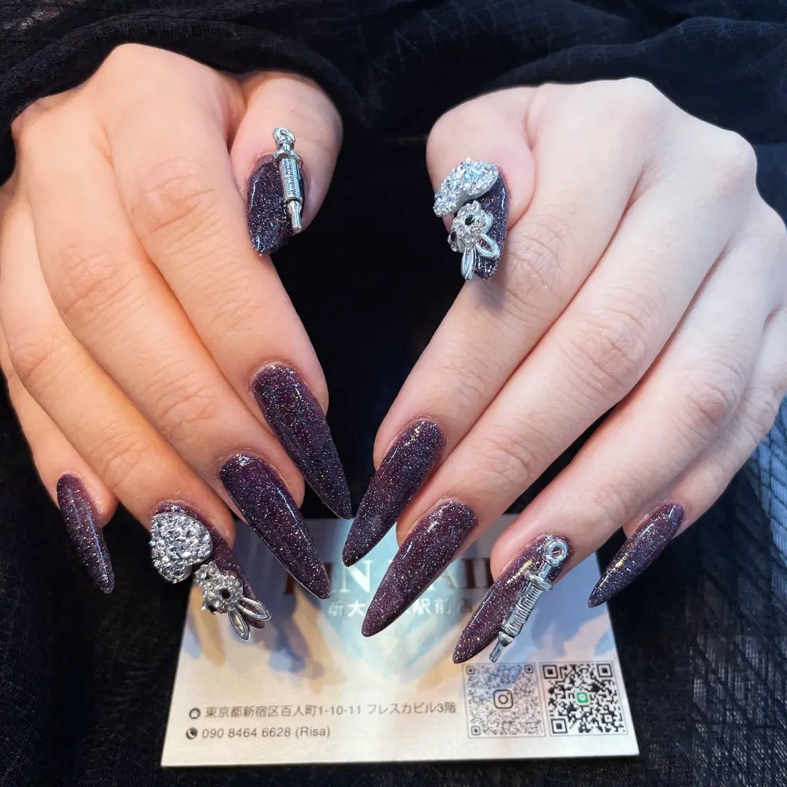 ネイル クリアネイル フラッシュネイル フレンチネイル ジェルネイル 韓国ネイル ハンドネイル Rin Nail 新大久保店のネイルデザイン