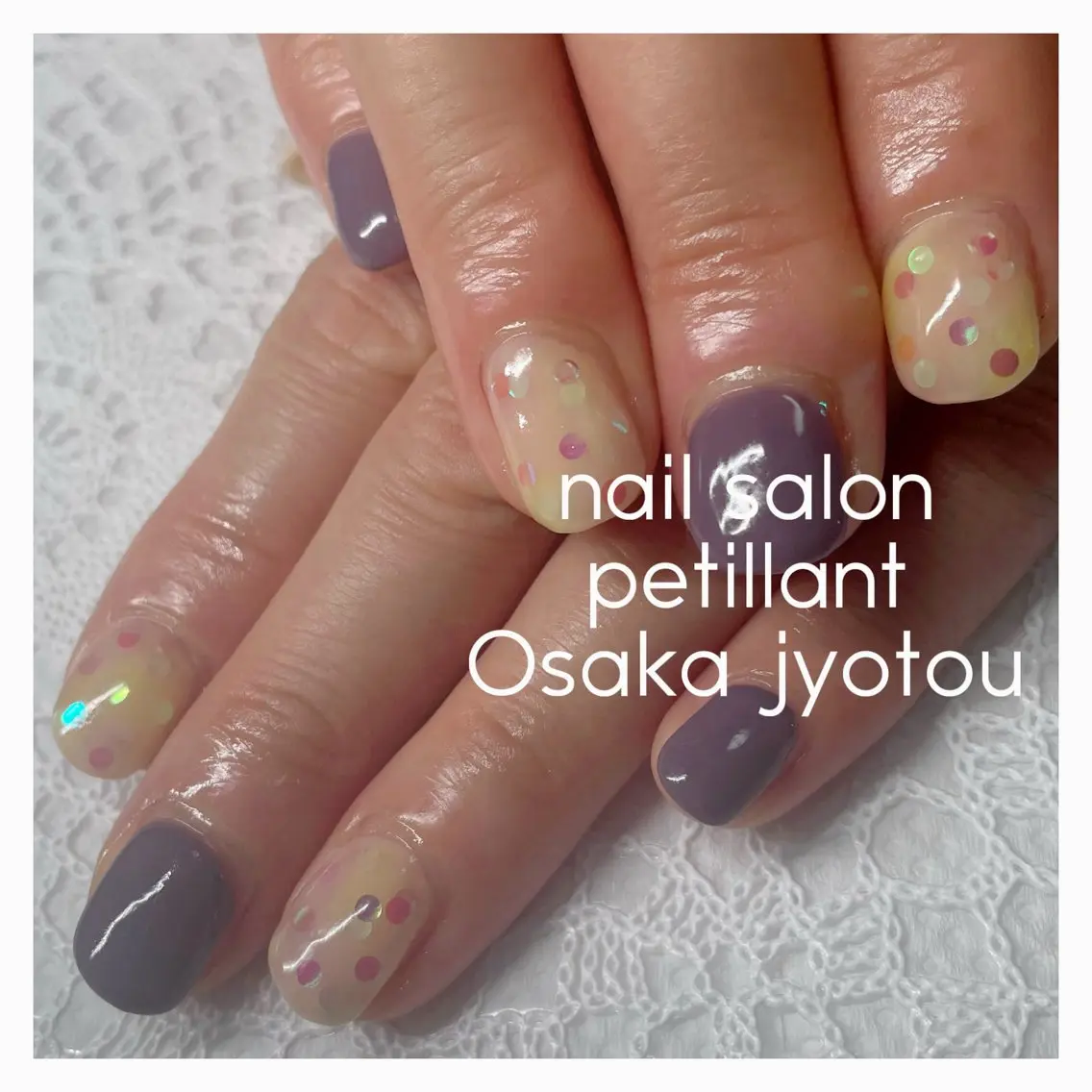 ネイル クリアネイル nail salon petillantのネイルデザイン