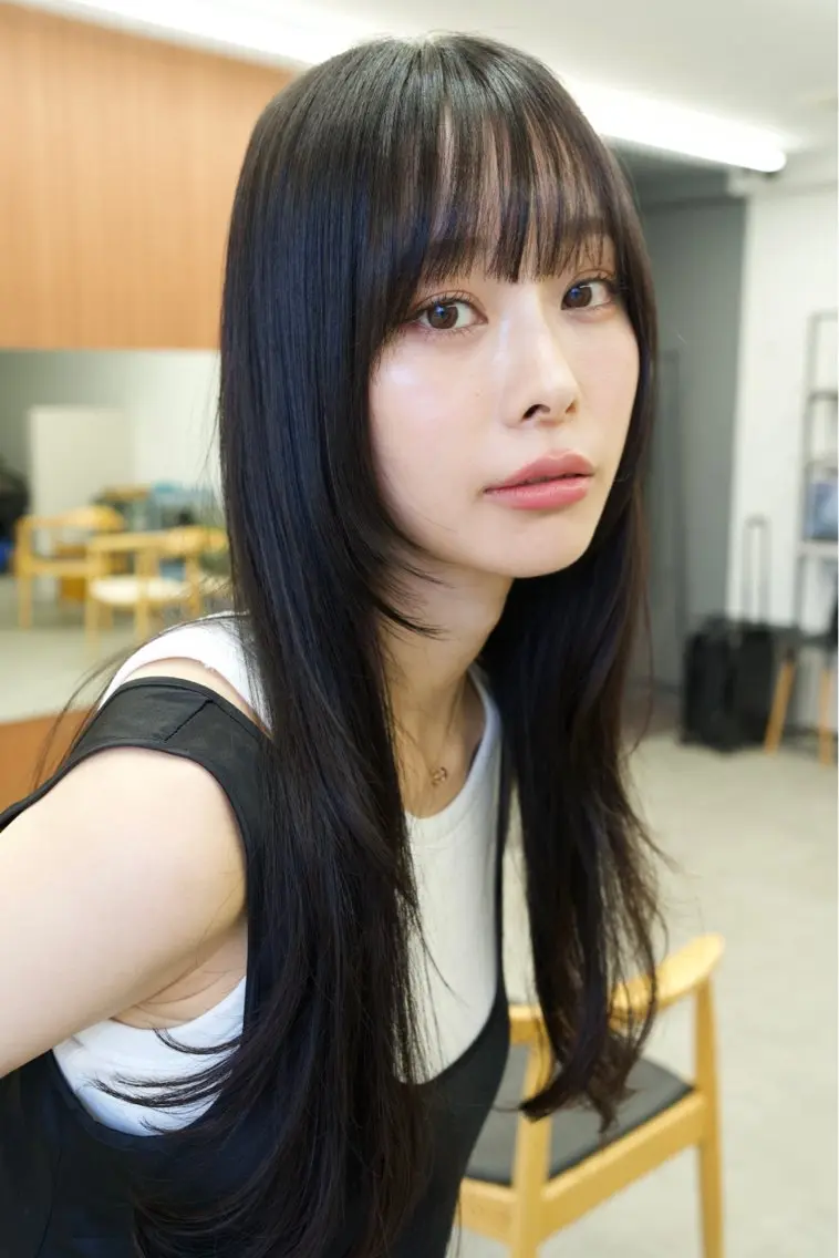 ロング 顔まわりレイヤー レイヤーカット カット ボブ/大人ヘア k-two濱田のヘアスタイル