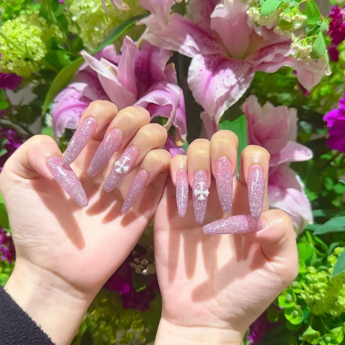 ネイル 長さ出し ワンカラーネイル U.MI Nail Salonのネイルデザイン