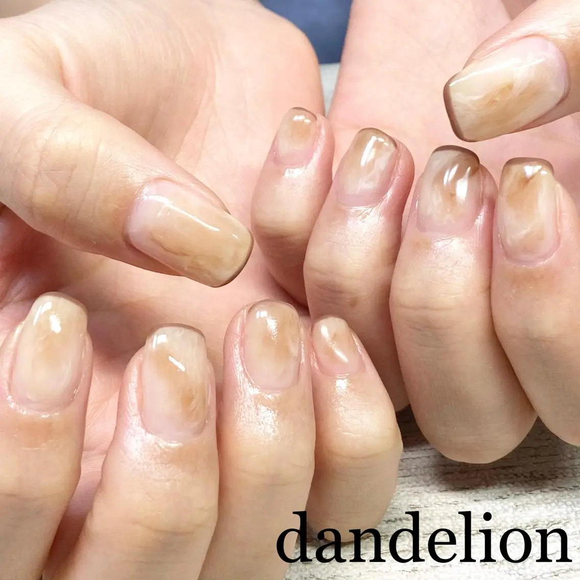 ネイル ハンドネイル ハンドケア dandelion ダンデライオンのネイルデザイン