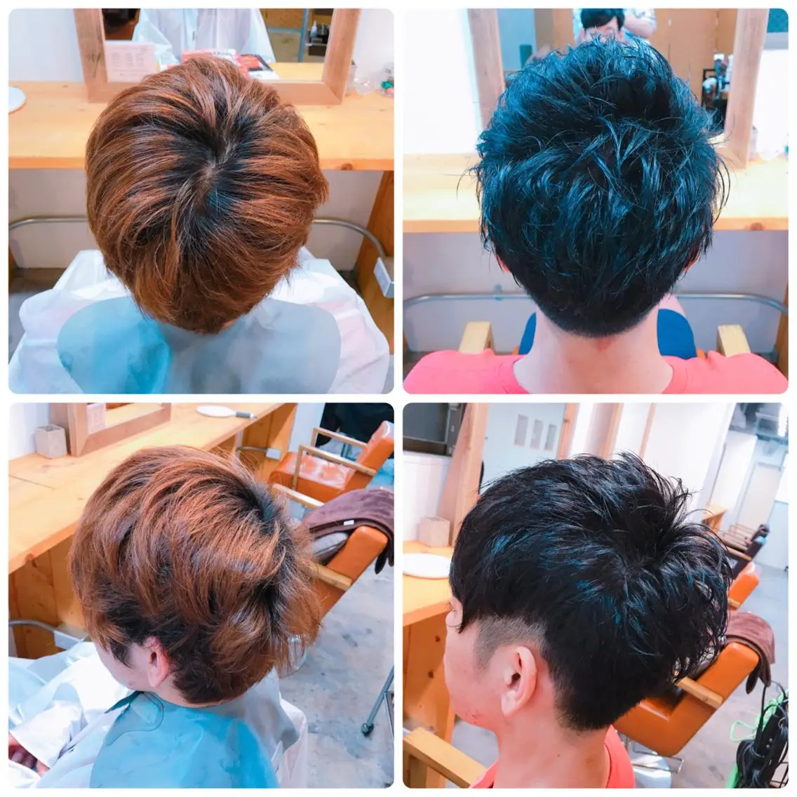 ショート カラー メンズ 刈り上げ 黒髪 ブルーカラー ブルーブラック 🌈限定価格🌈 鈴木 瑛輔のヘアスタイル