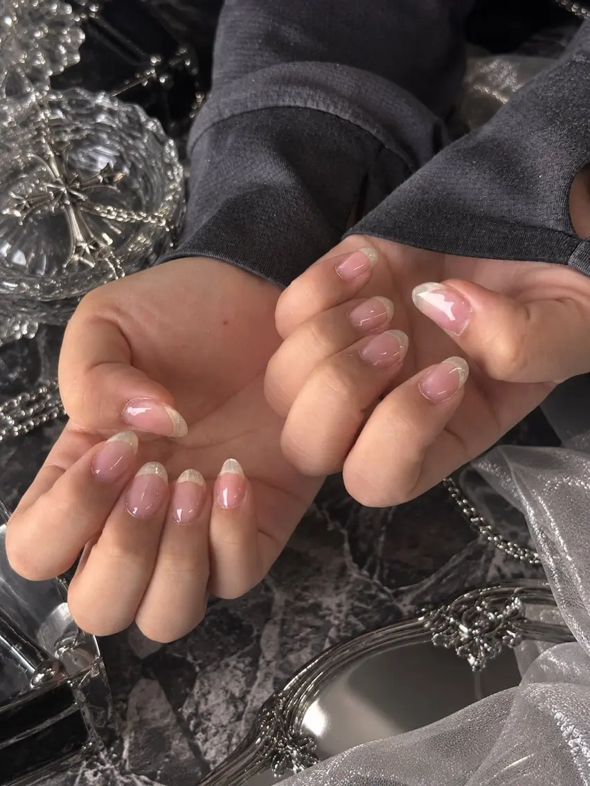 ネイル クリアネイル yukas nailartのネイルデザイン