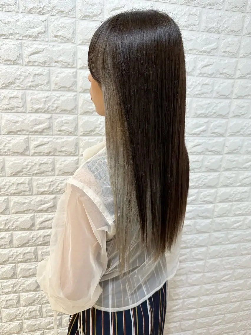 ロング ヘアカラー トリートメント 金沢 広美のヘアスタイル