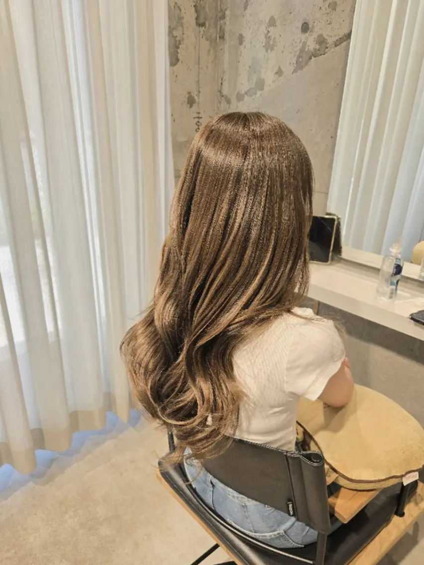カラー アッシュ ベージュカラー オレンジ ヘアカラー SHOKO /Belleのヘアスタイル