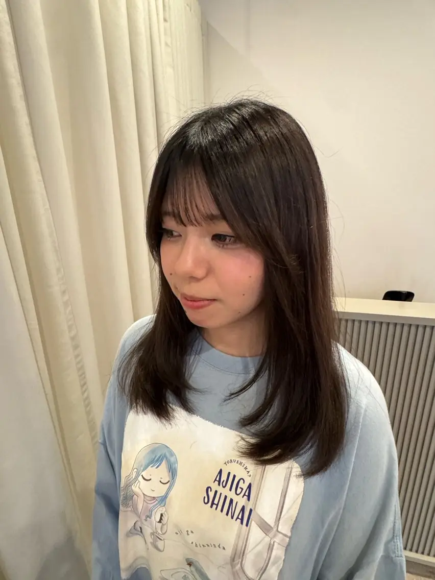セミロング レイヤーカット 玉井 楓果のヘアスタイル