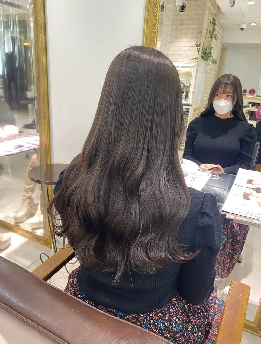 ロング カラー ヘアアレンジ 透明感カラー 髪質改善 透明感カラー ai🫧🪞のヘアスタイル