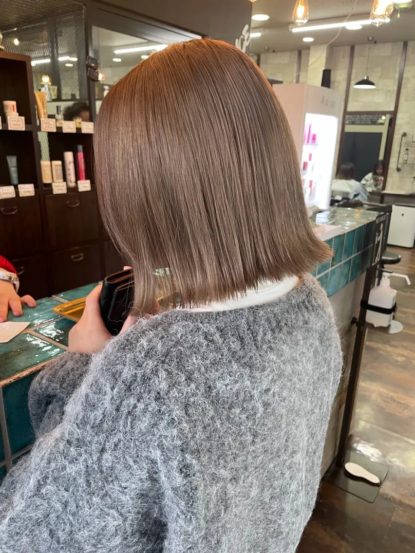 カラー ヘアカラー 平山 理奈のヘアスタイル