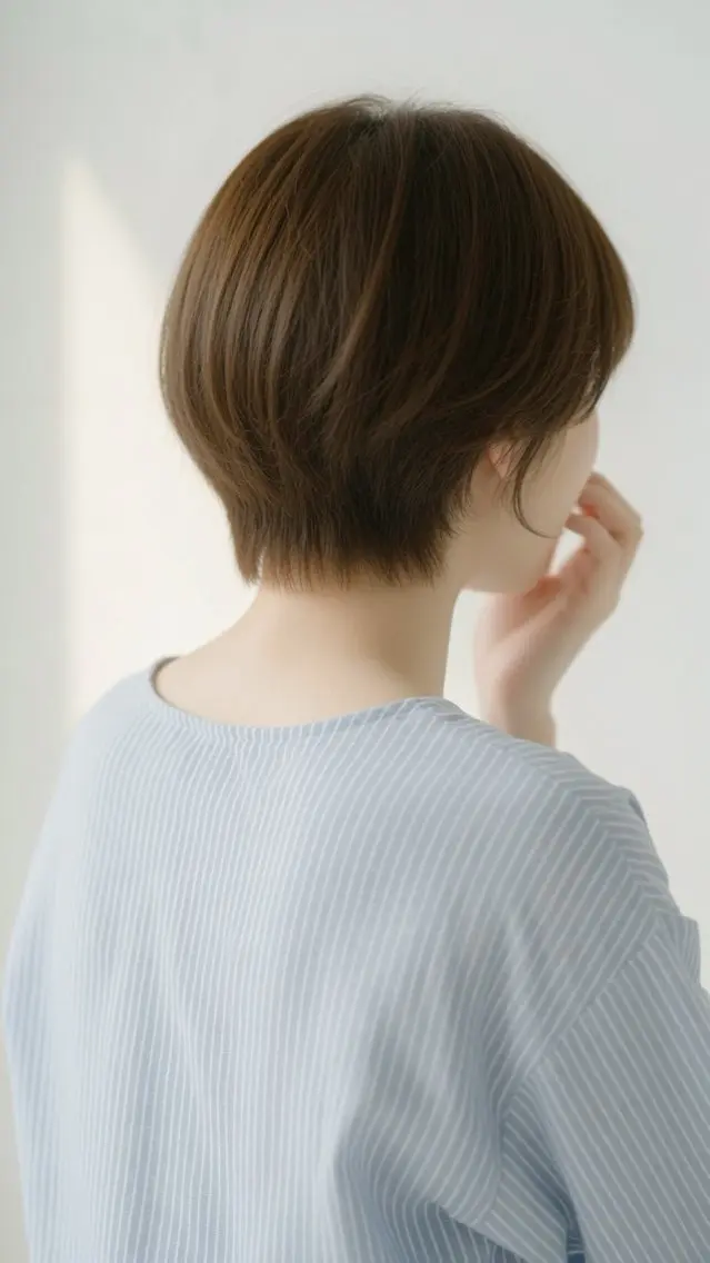 ショート ショートヘア 撮影モデル 石沢 知康のヘアスタイル