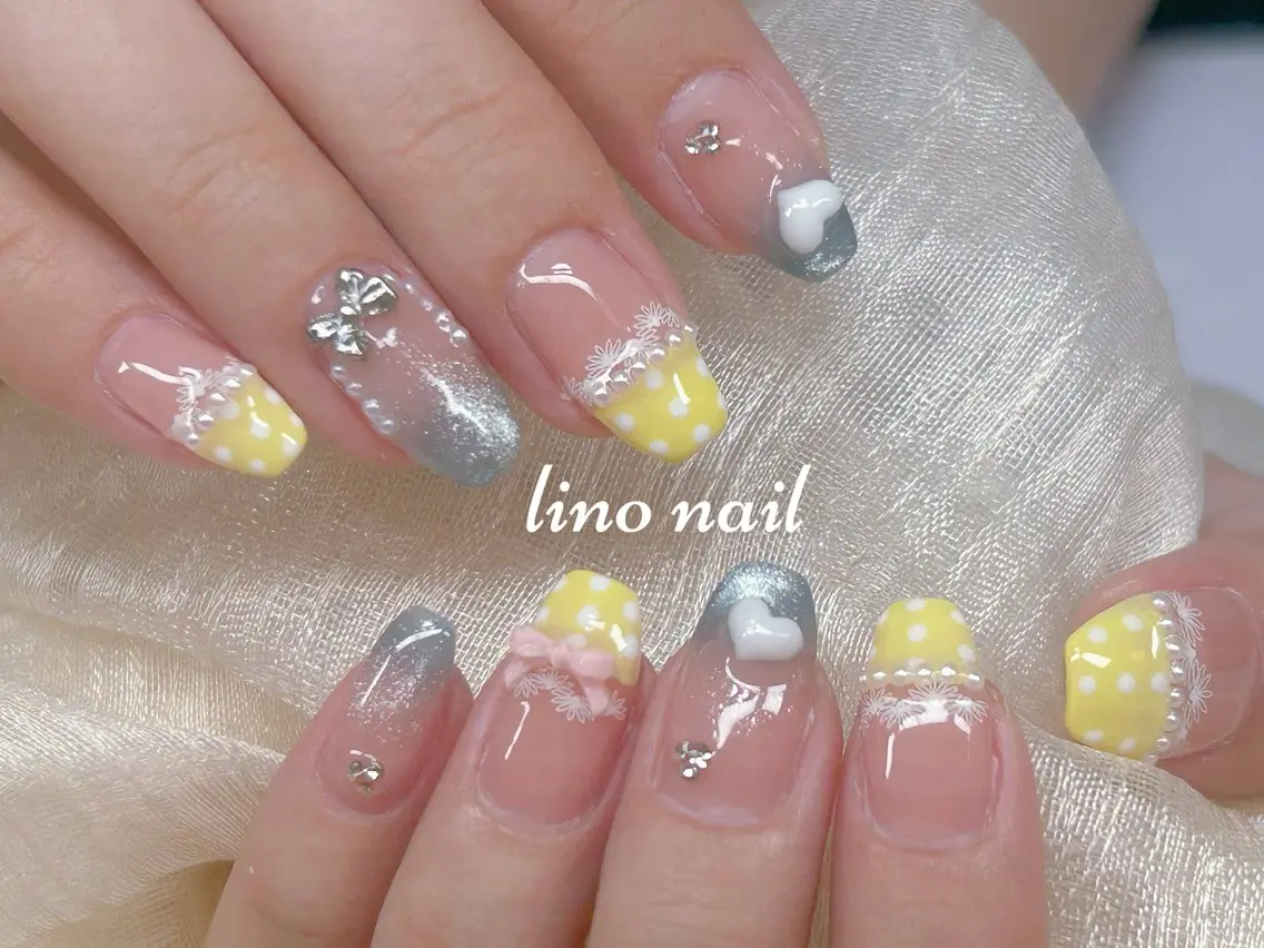 ネイル 長さ出し フットネイル 持ち込み ワンカラーネイル ワンホンネイル ハンドネイル Lino Nailのネイルデザイン