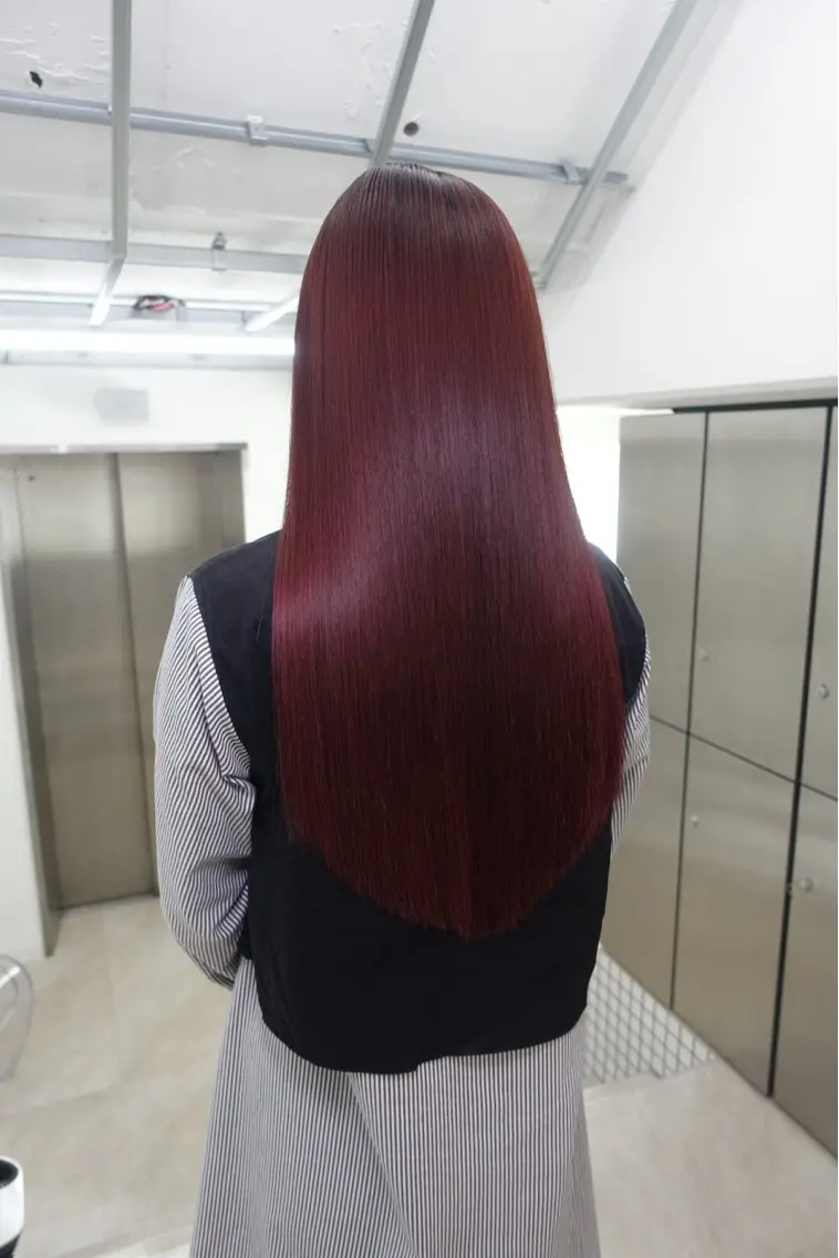 ロング 縮毛矯正 カット ヘアカラー 縮毛矯正 トリートメント 大田吏晃❤️‍🔥 美髪特化のヘアスタイル