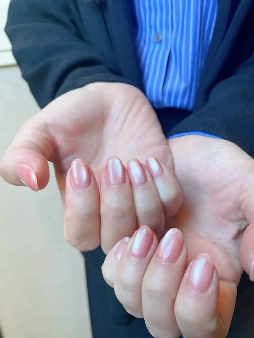ネイル オーロラネイル 桜ネイル フラワーネイル フットネイル フレンチネイル ハンドネイル mogunail &blowのネイルデザイン
