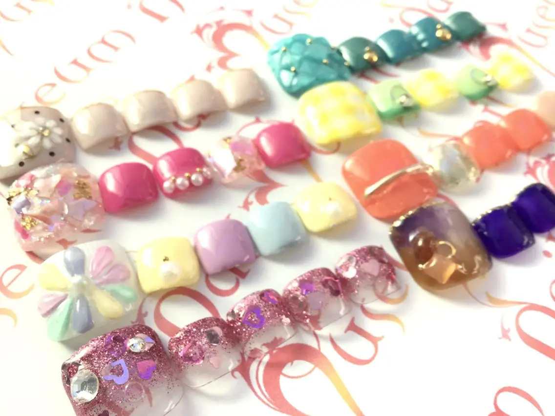 🌴30,31日限定💛サンプルから選べる限定2万円分相当アートコース💛【フット】カラー変更可◎オフ無 ¥8480の写真