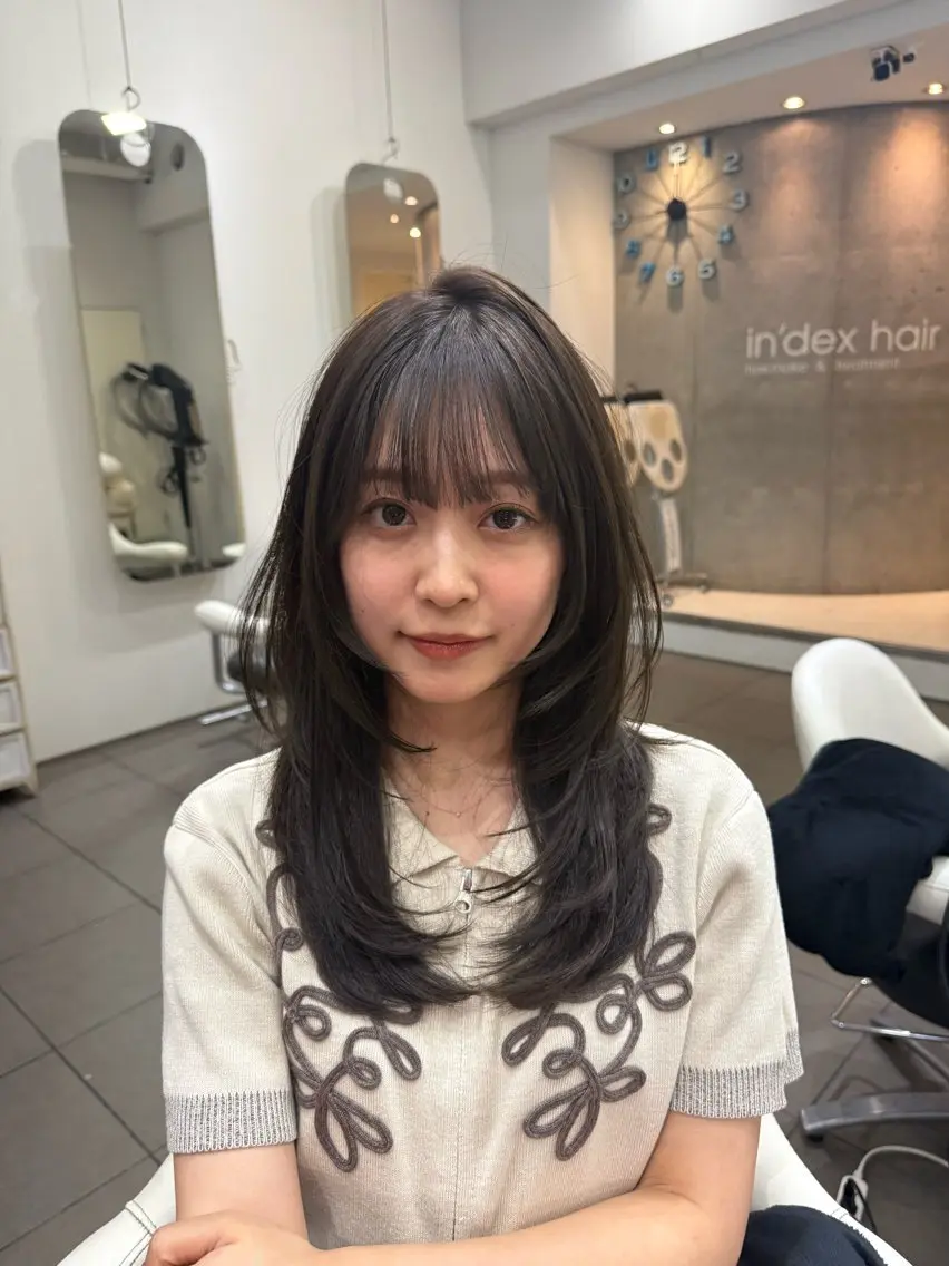 セミロング カラー カット ヘアカラー 🫧TATSUYA/ 錦糸町ʕ•̫͡•のヘアスタイル