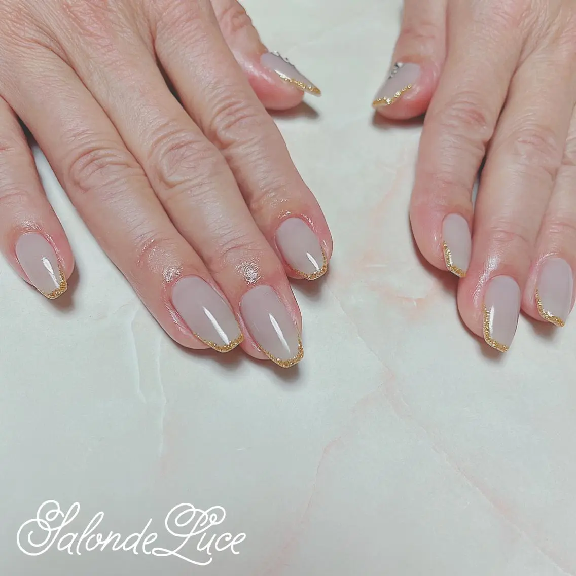 ネイル ラメ(グリッター) ワンカラーネイル Salon de Luceのネイルデザイン