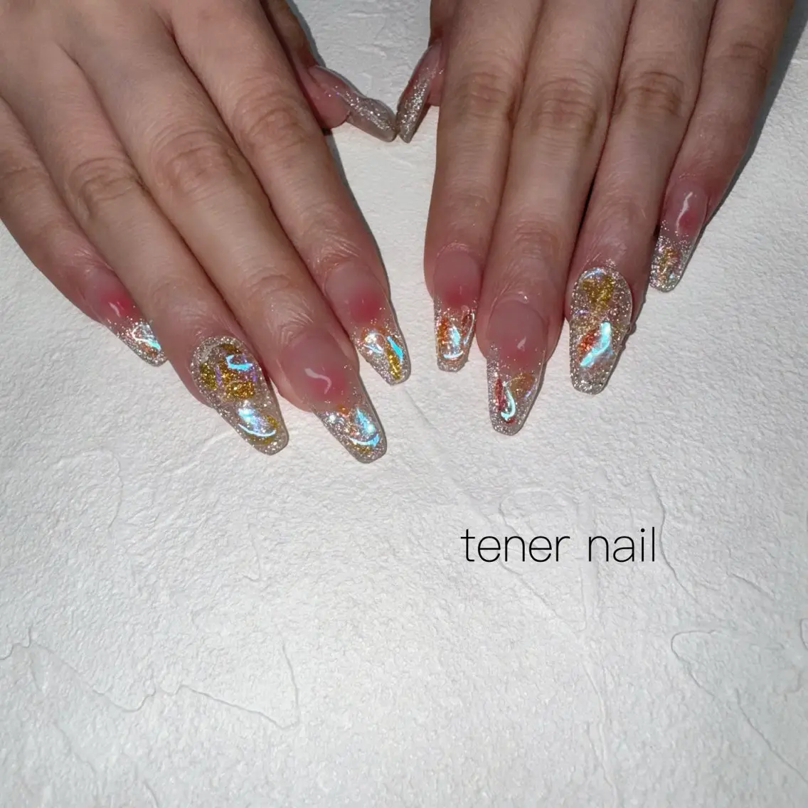 ネイル オーロラネイル ハンドネイル テネルネイル tener nailのネイルデザイン