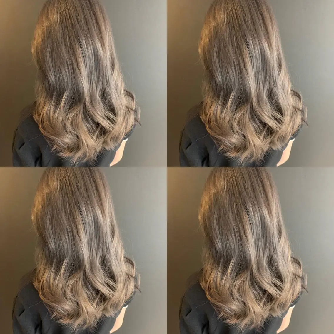 セミロング カラー グレージュ カット ヘアカラー トリートメント ✨レイヤー/髪質改善 /縮毛矯正✨ナカムラのヘアスタイル
