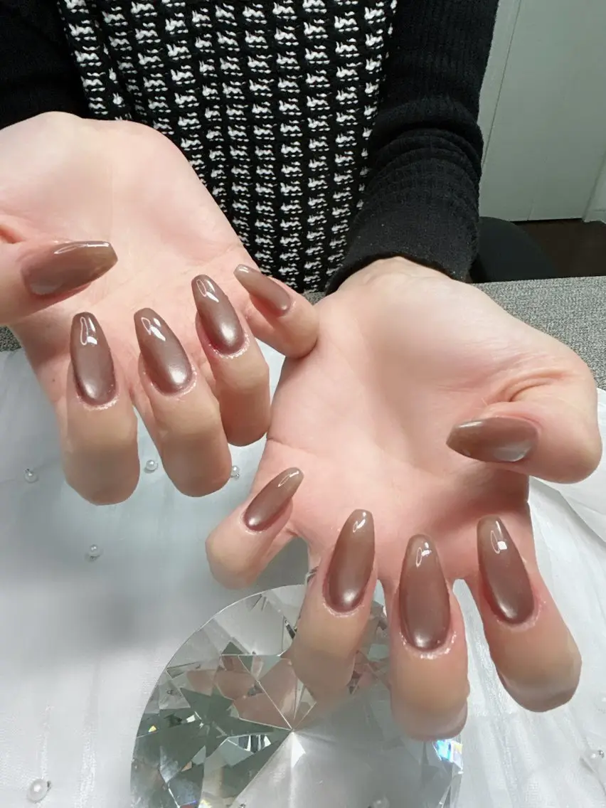 ネイル アートネイル フレンチネイル ジェルネイル グラデーション マグネットネイル ハンドネイル Cute Tips nailのネイルデザイン