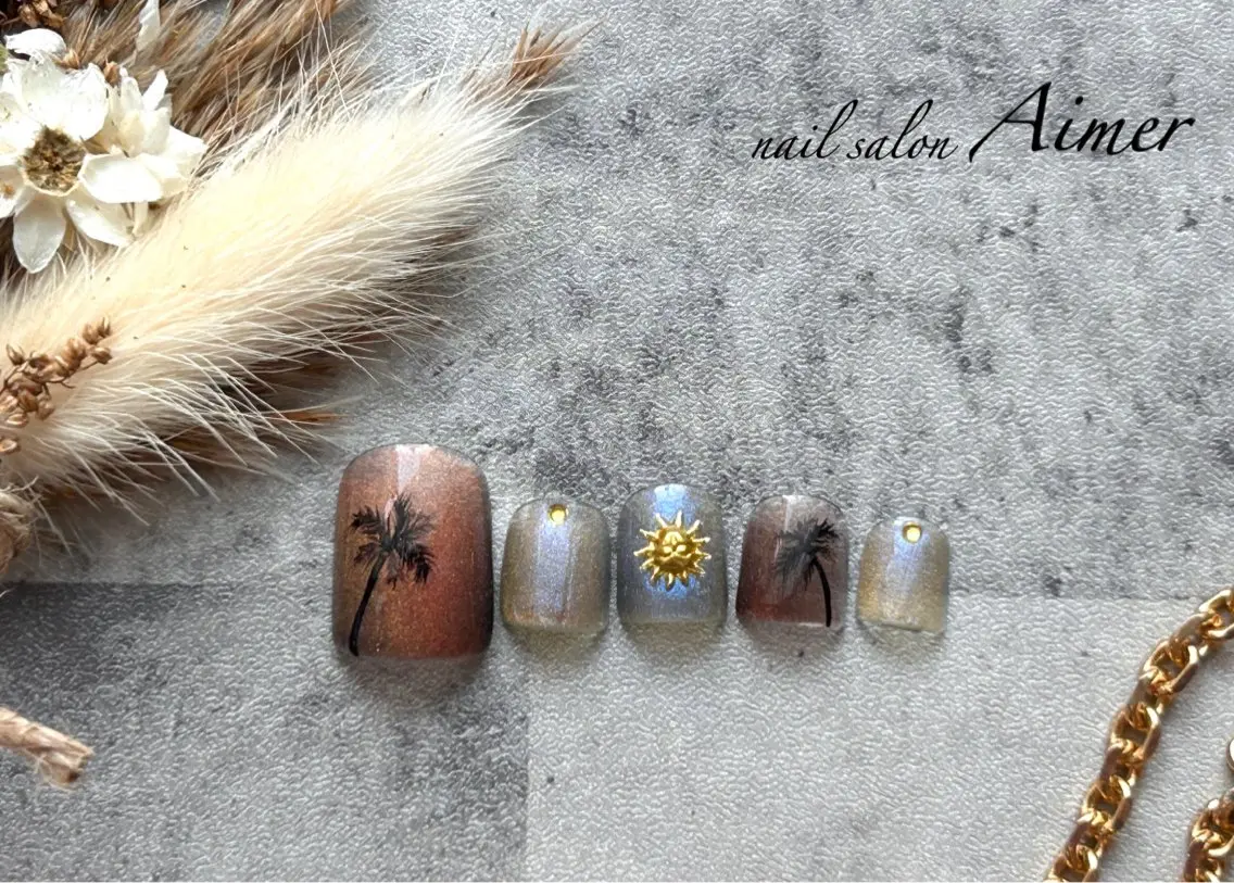 ネイル フットネイル nail salon Aimerのネイルデザイン