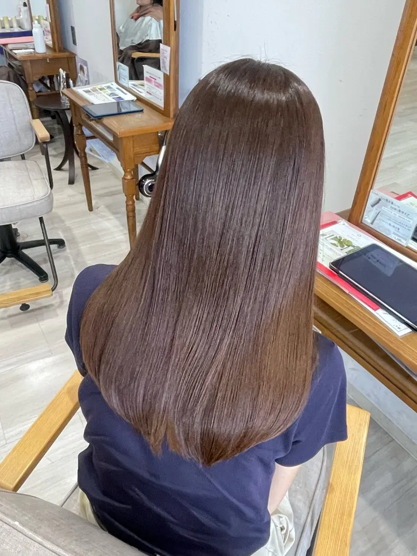 ロング カット ヘアカラー トリートメント 🌷岸 麻衣🌷のヘアスタイル
