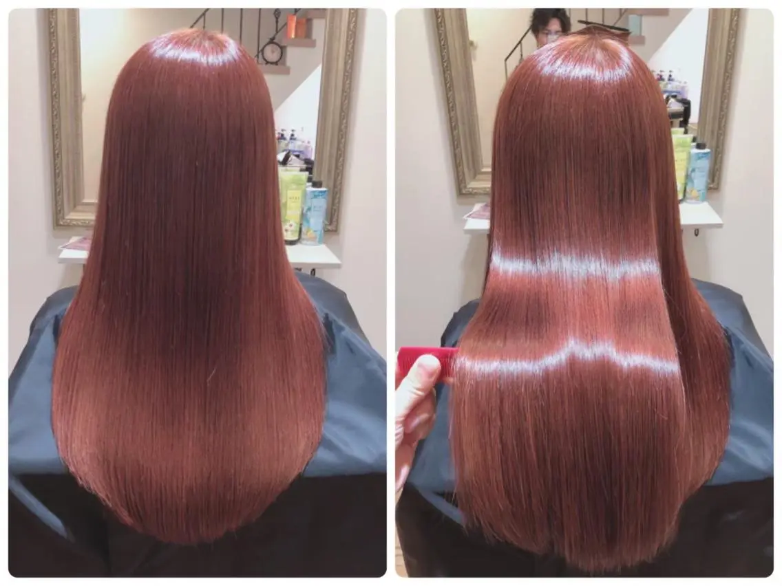 【大人気メニュー】✨カット＋美髪矯正💎酸性ストレートの写真
