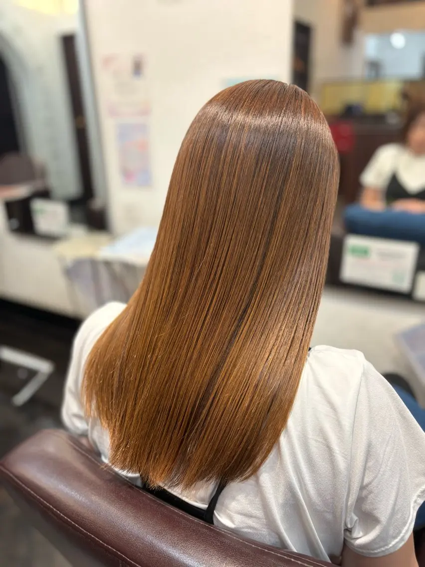 ロング ラカットゾーン 田中李奈のヘアスタイル