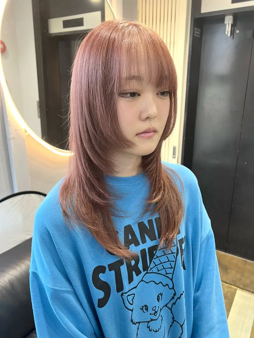 ロング カラー カット ヘアカラー hayato/ ハイトーン/レイヤーのヘアスタイル