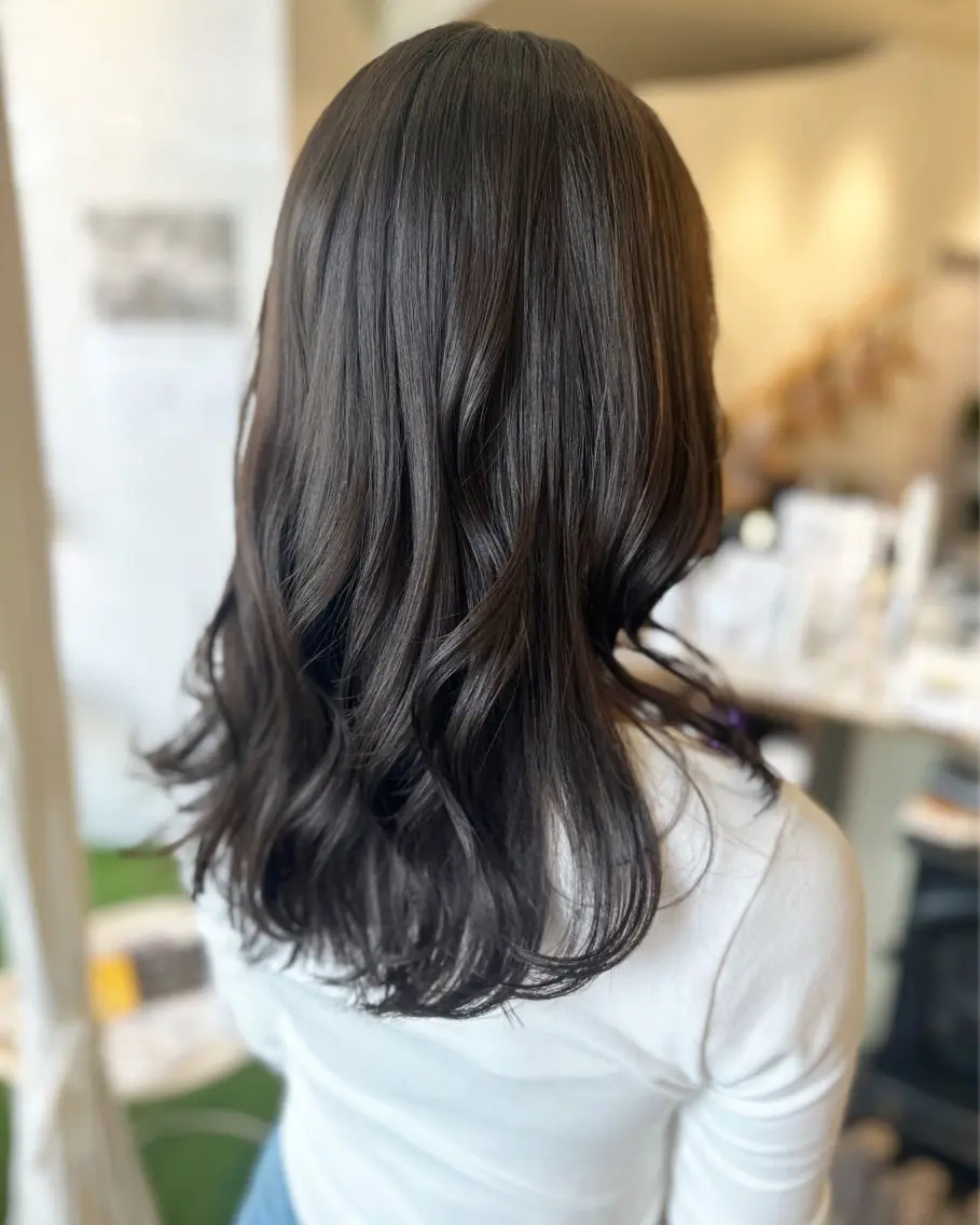ロング カット 韓国風レイヤーカット 🇰🇷❕モカのヘアスタイル